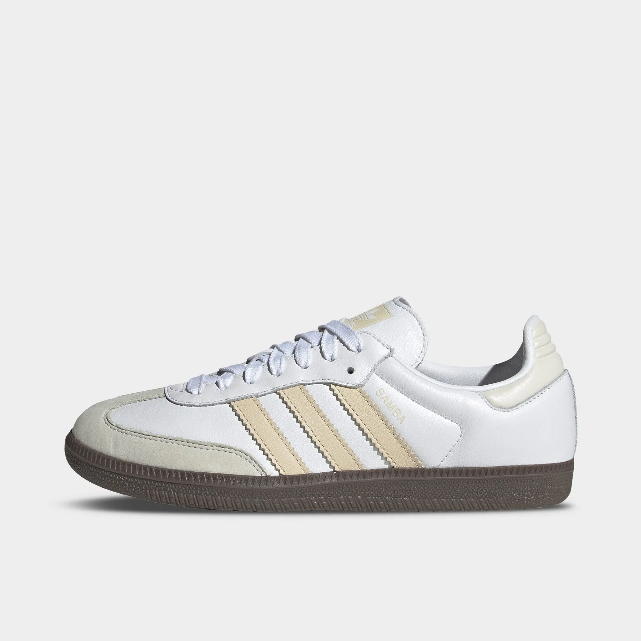 adidas Women's Samba OG White / Sandstorm - White Mom Fit