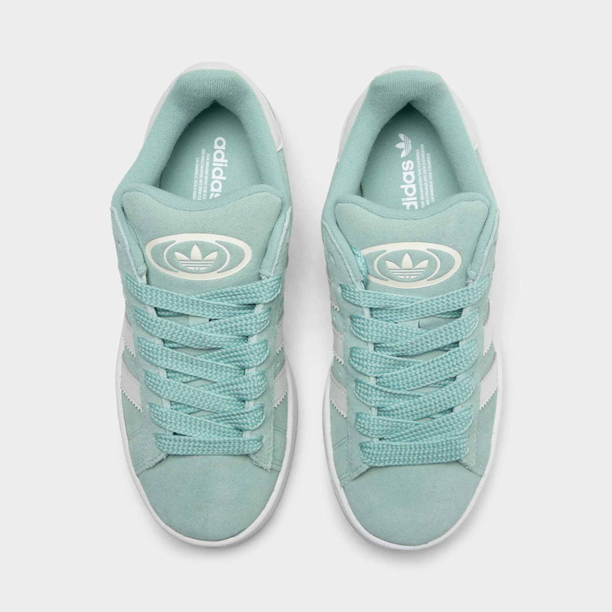 adidas Juniors' Campus 00s Haze Green / Grey - Gum Happy Move Smooth Soles