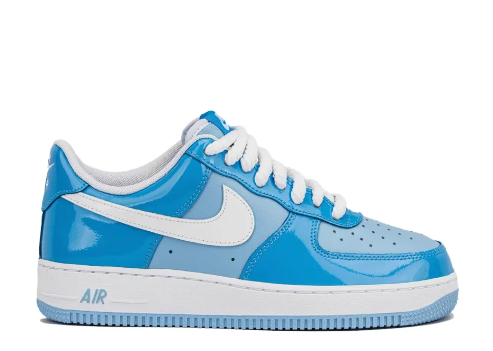 Rubber Sole Nike Air Force 1 Low '07 LV8 Phychic Blue White Patent