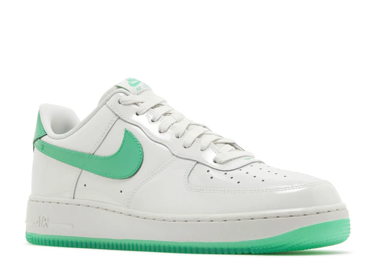 Nike Air Force 1 Low '07 Patent Platinum Tint Stadium Green Outdoor Walking Weekend Look