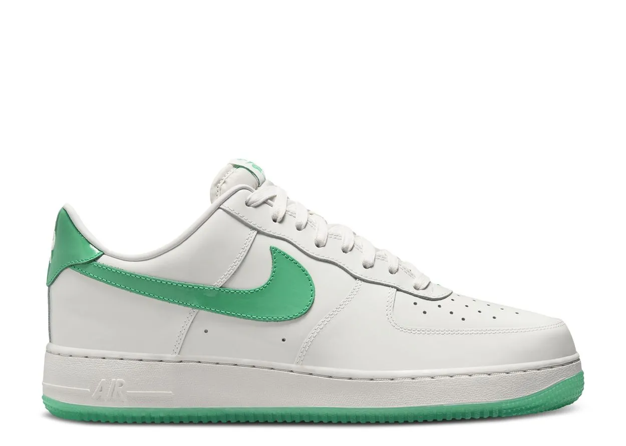 Nike Air Force 1 Low '07 Patent Platinum Tint Stadium Green Go Light