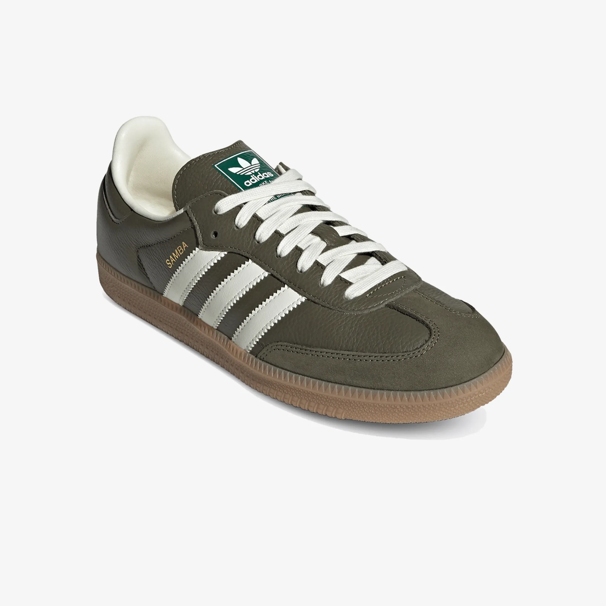 ADIDAS ORIGINALS | SAMBA OG { MEDIUM DARK KHAKI/OFF WHITE-GUM Desert Step Pure Steps