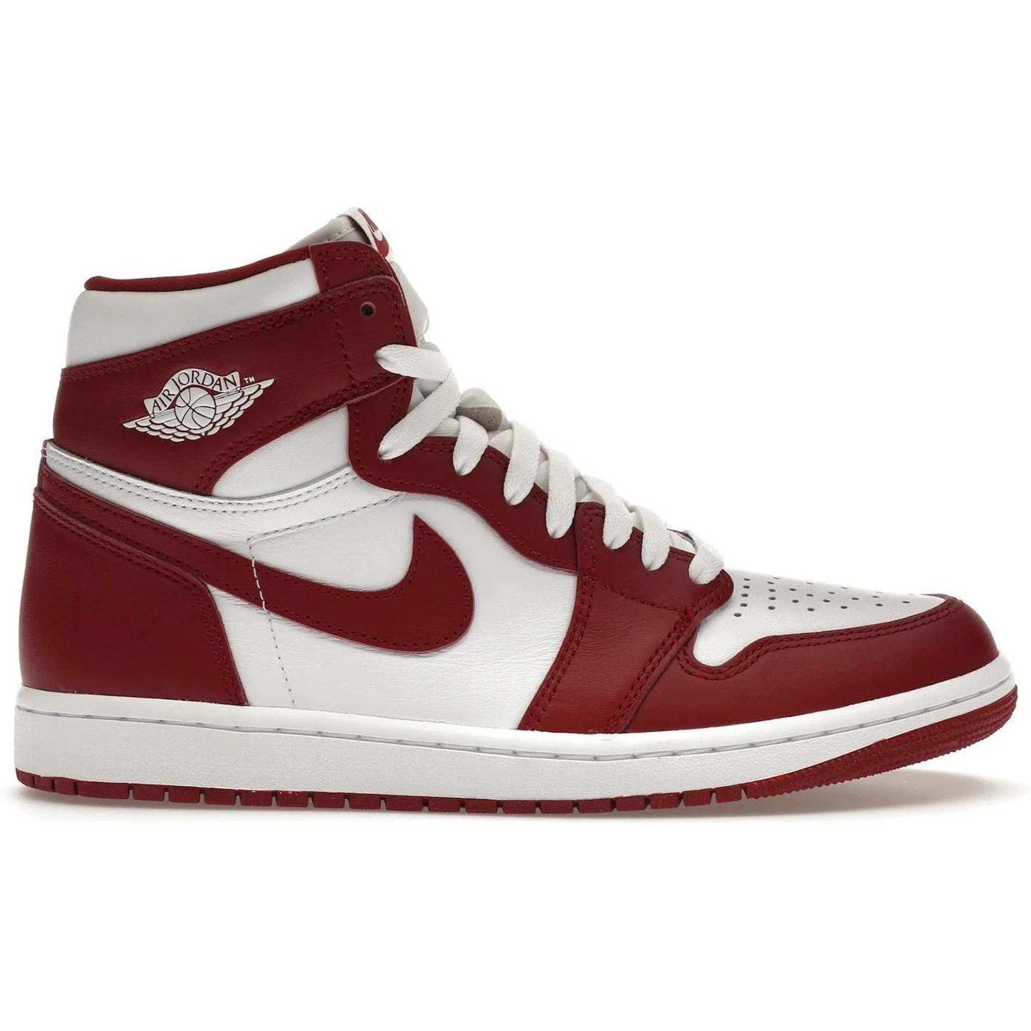 Leather   upper Work Look Jordan 1 Retro High OG Artisanal Team Red