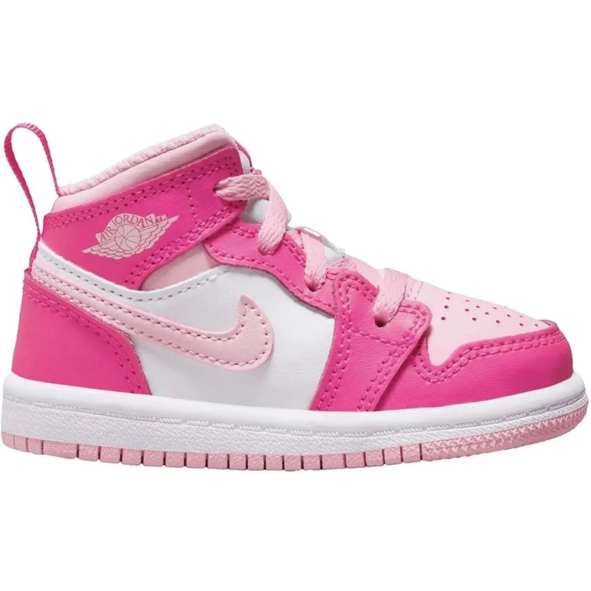 Jordan 1 Mid White Fierce Pink (TD) Cushion Points