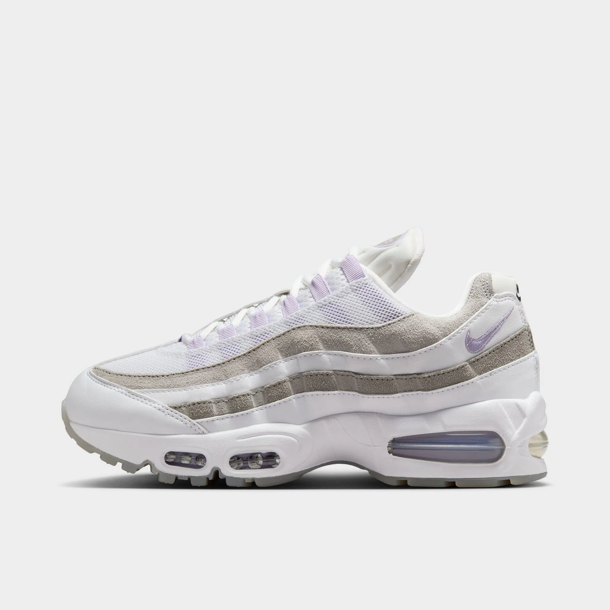 Nike Women's Air Max 95 White / Hydrangeas - Light Graphite Streetwear Look