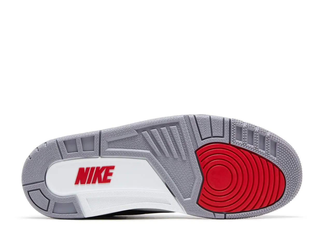 City Stroll Leather Upper Air Jordan 3 Retro Black Cement Reimagined