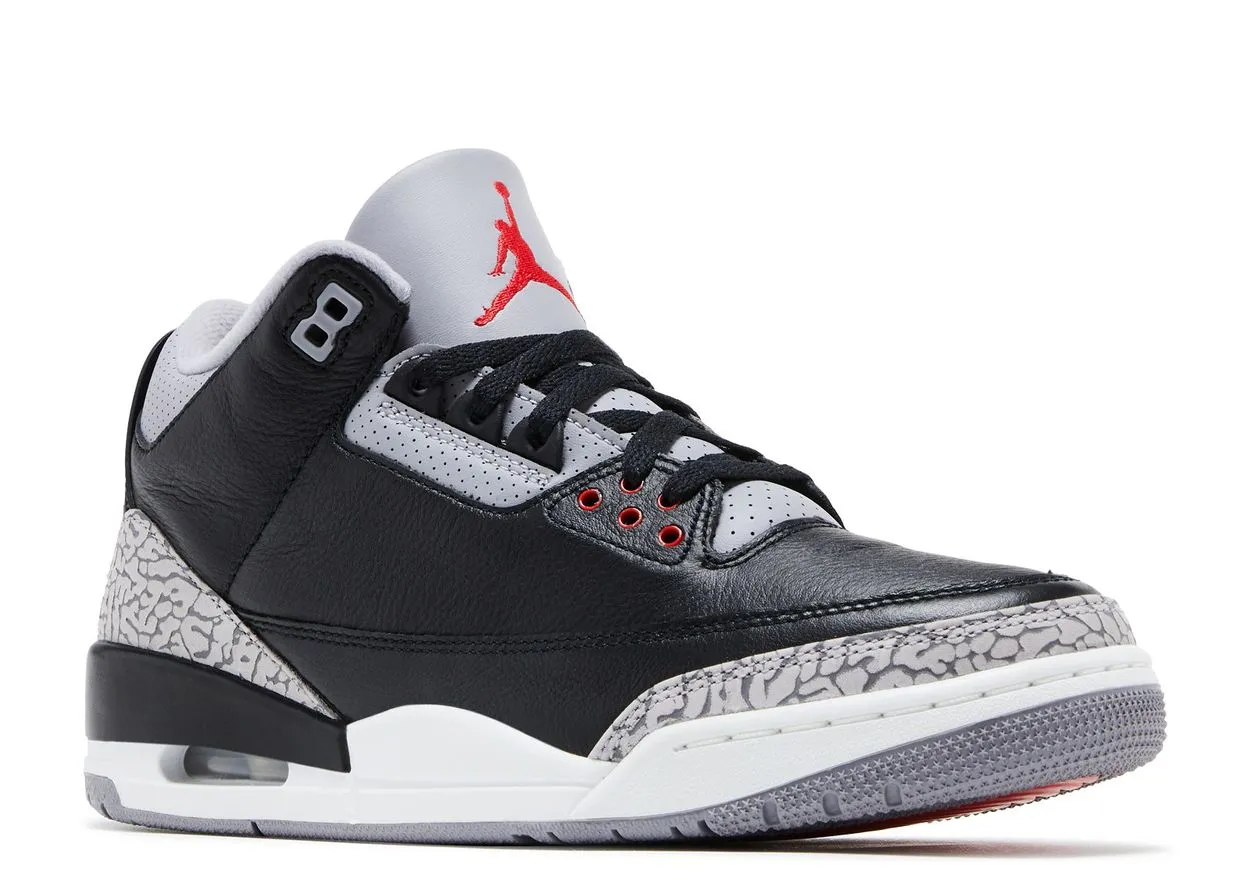 Air Jordan 3 Retro Black Cement Reimagined Gentle Fit Out And Go