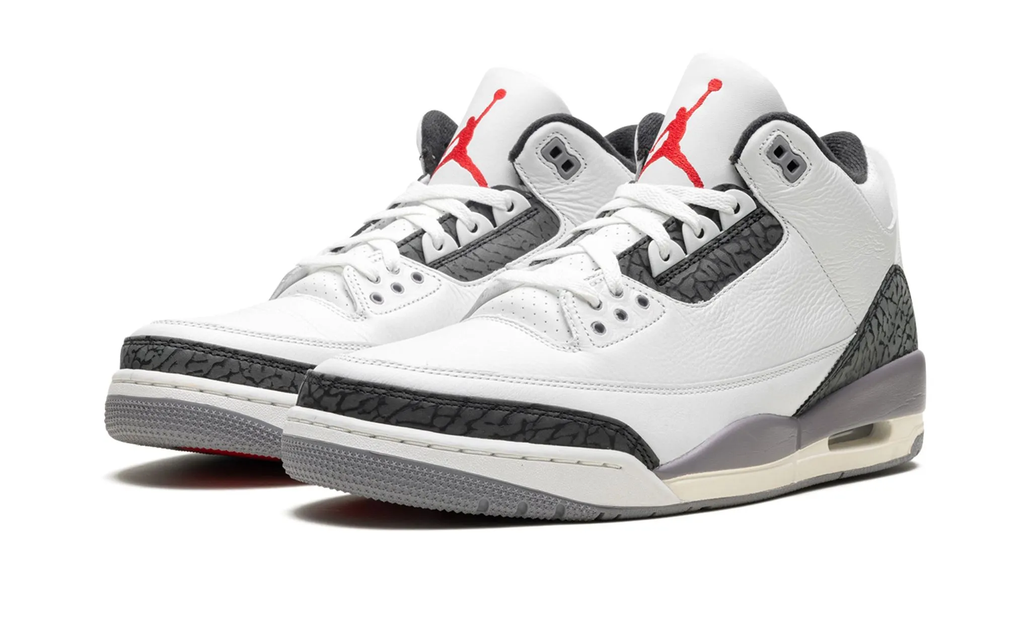 Slip-On Comfort Zipper Closure Air Jordan 3 Retro 'Cement Grey'