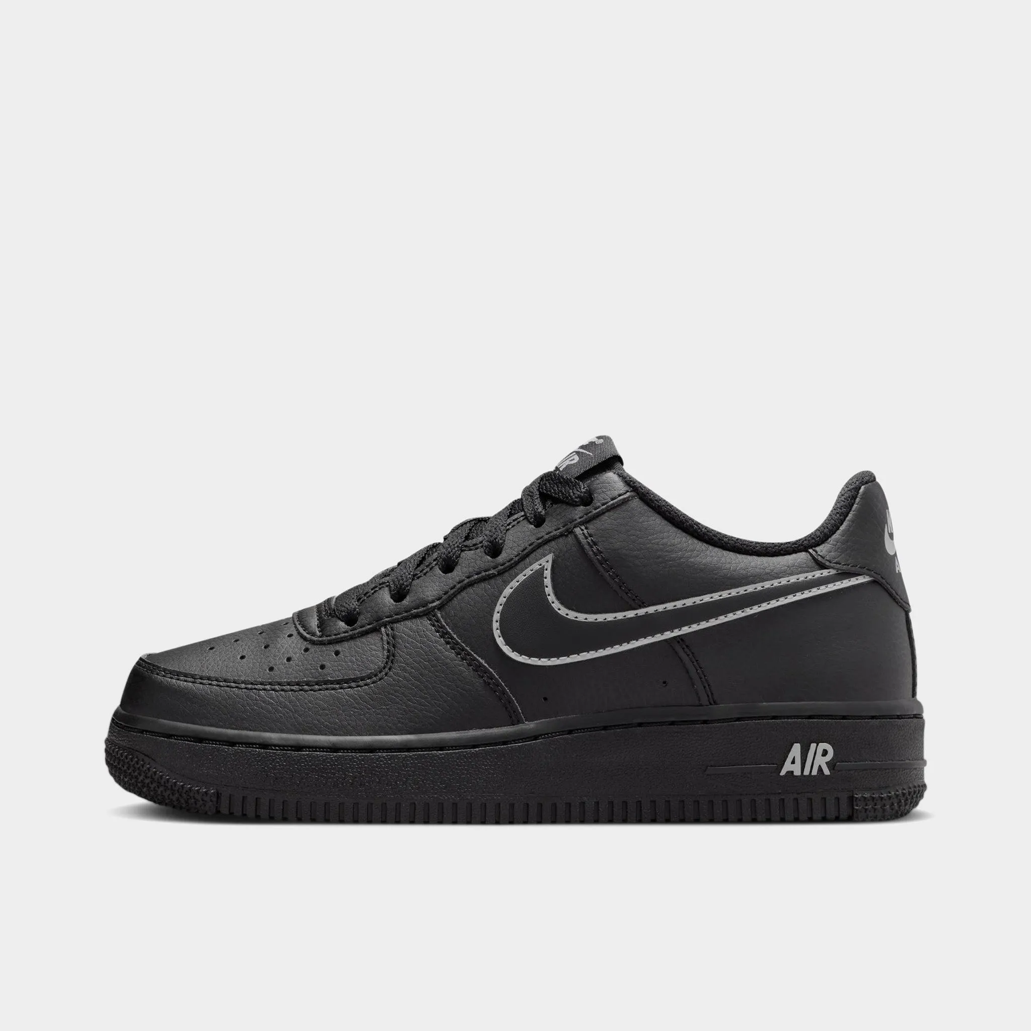 Soft Move Washable Nike Air Force 1 GS Black / Light Smoke Grey