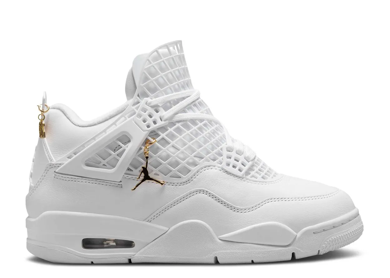 Air Jordan 4 Retro Net White Breathable Material