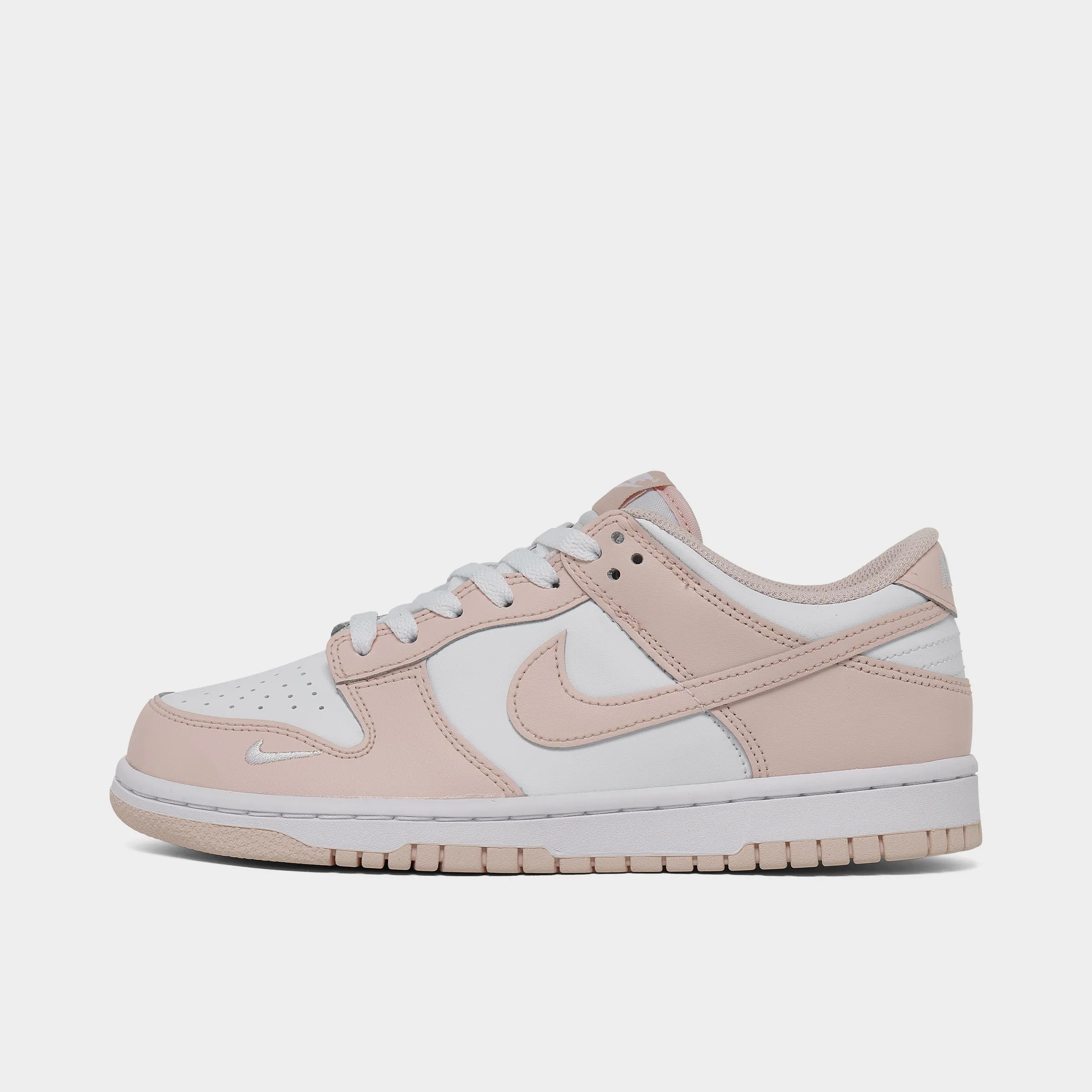 Modern Fit Shock   Absorbing Nike Dunk Low GS White / Washed Coral