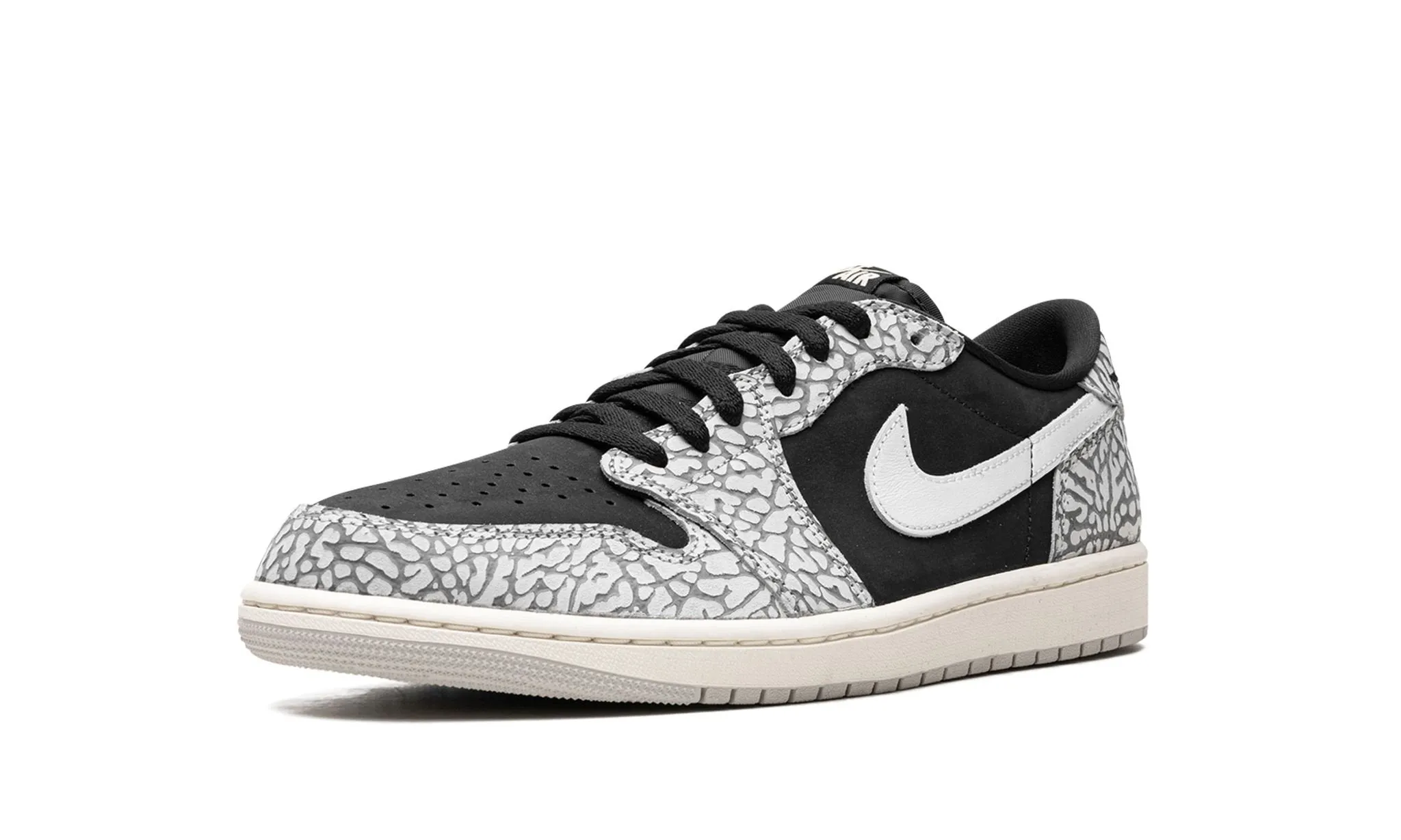 Air Jordan 1 Low OG Elephant / Black Cement Soft
