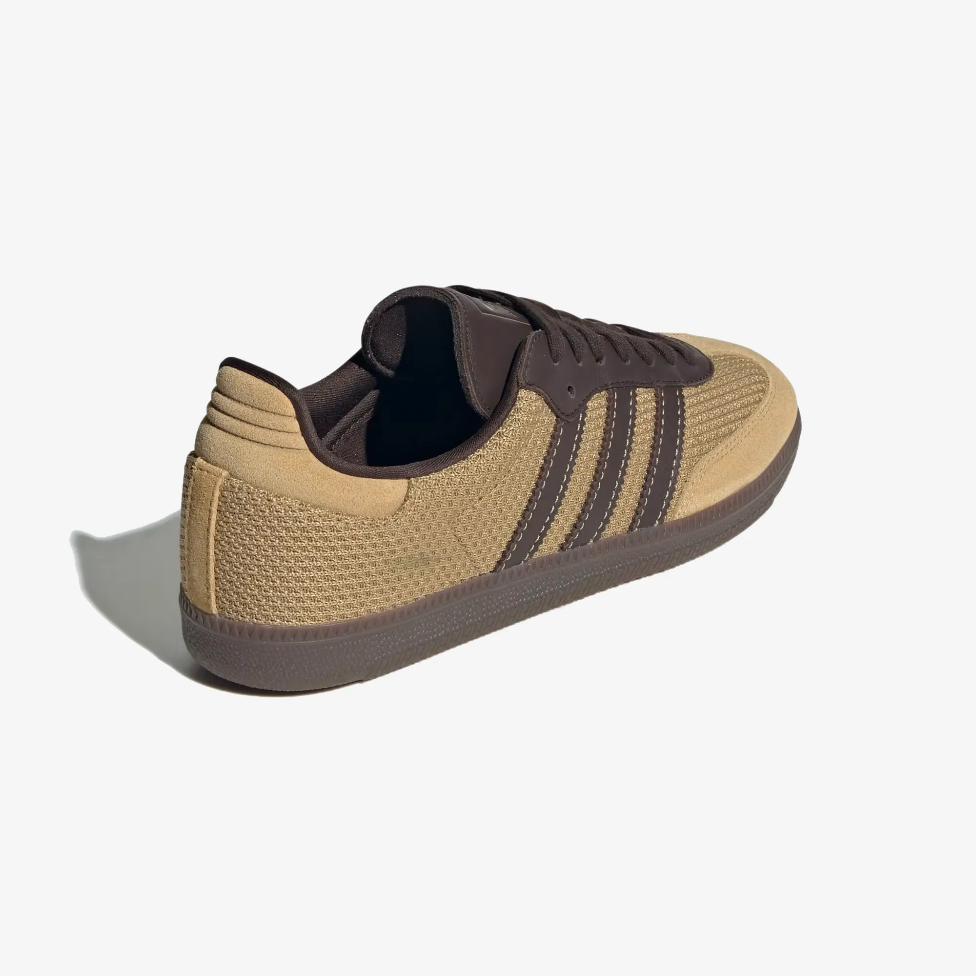 flex design Daily Explorer ADIDAS ORIGINALS | SAMBA OG { GOLDEN BEIGE/DARK BROWN/GUM