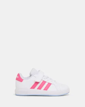 Grand Court 2.0 Pre-School White/Pulse Magenta/Glow Blue SmoothSurface Fresh Day