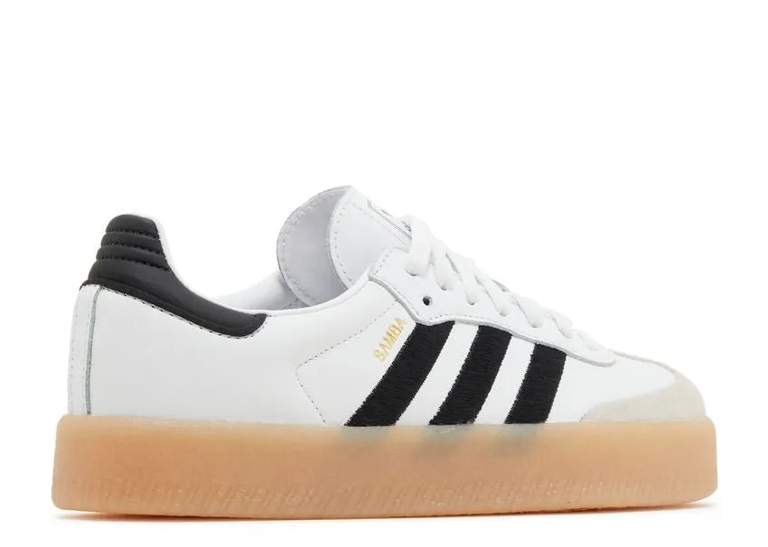 Adidas Sambae White Black Gum Out And About Espadrille Style