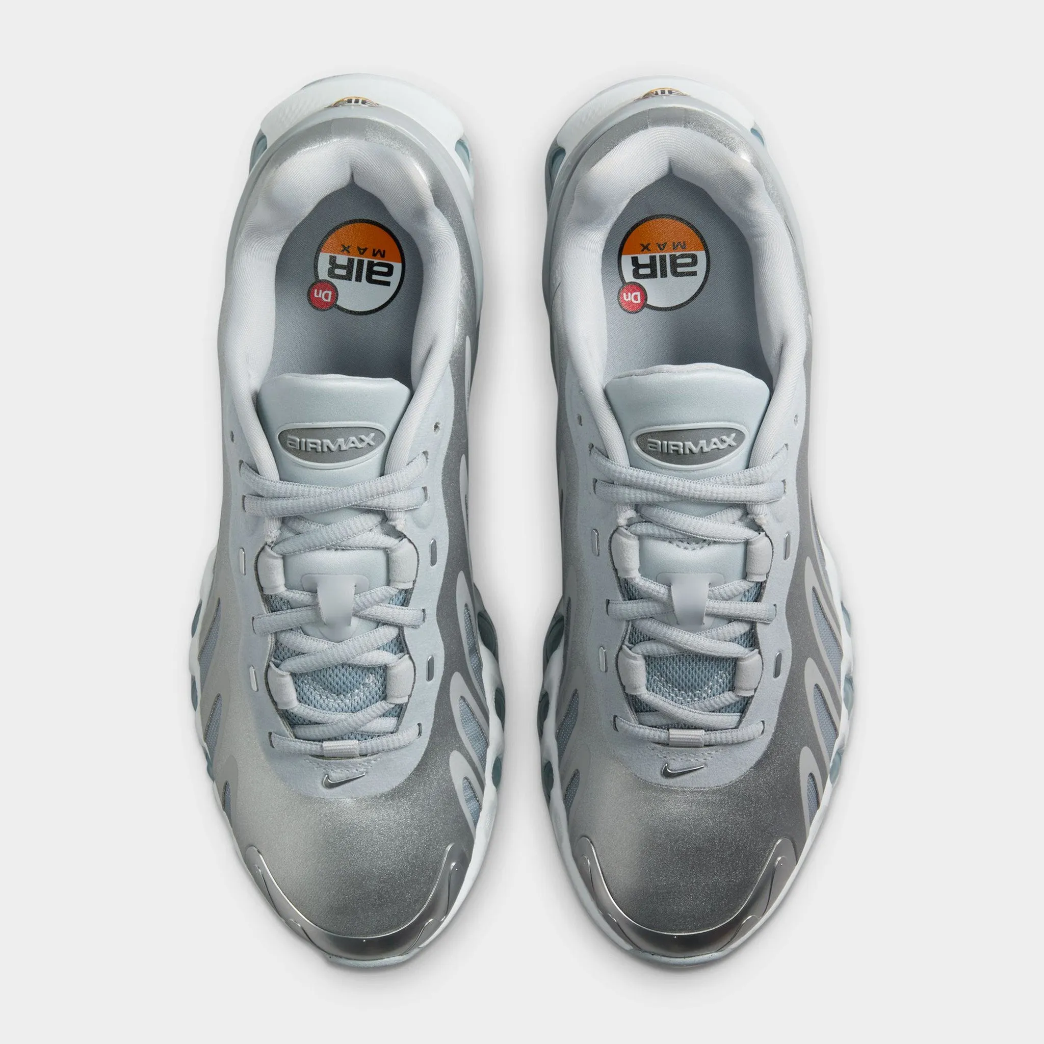 Nike Women's Air Max DN8 Wolf Grey / Metallic Silver - Off White FlexibleOutsole Current Step