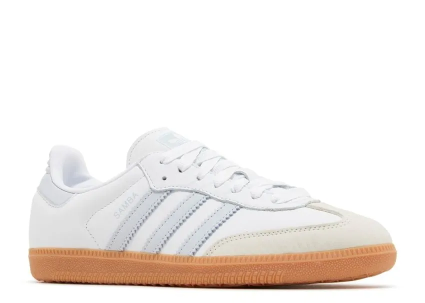 Driving Comfort Petal Path Adidas Samba OG White Halo Blue Gum
