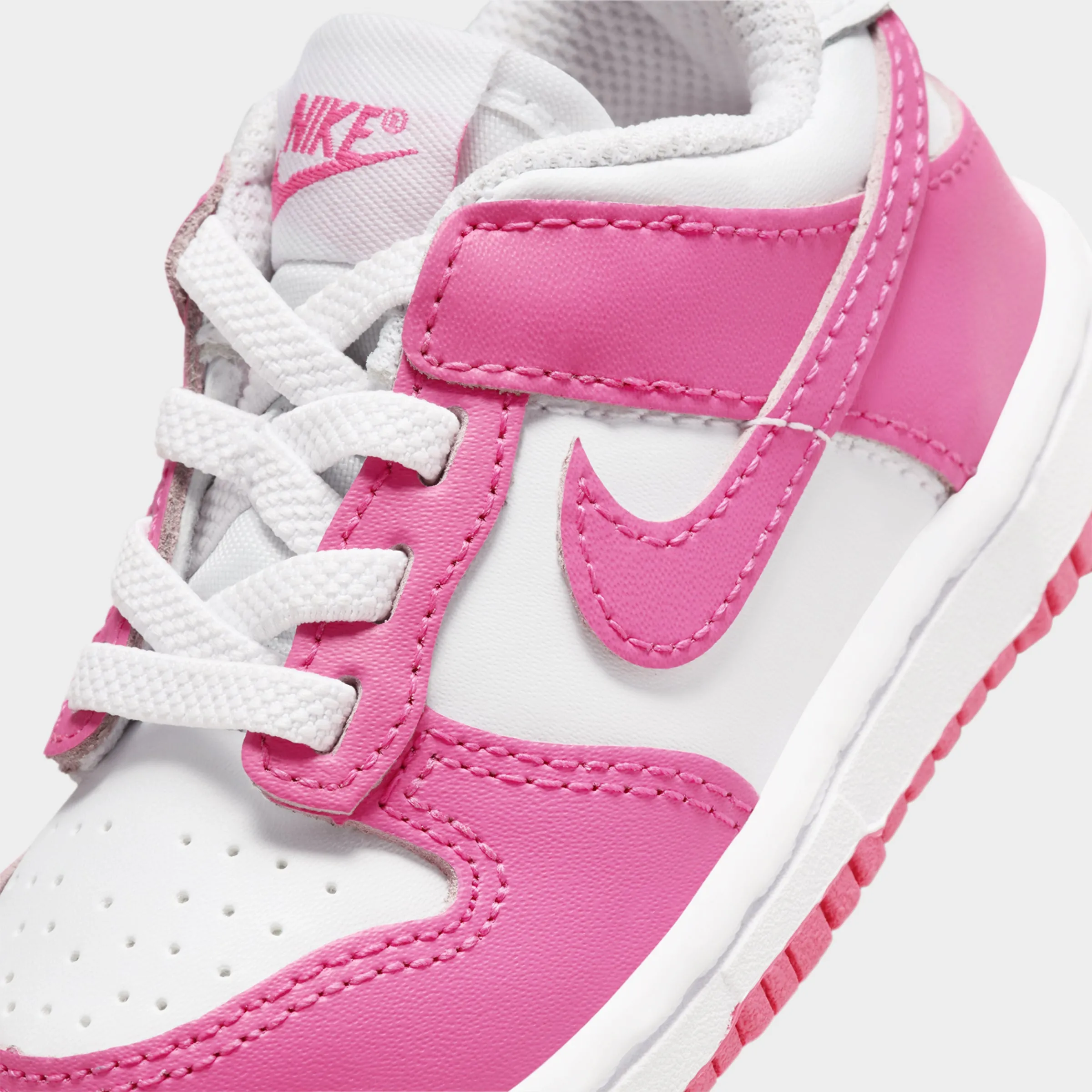 Nike Dunk Low TD White / Laser Fuchsia Traction Control Spin Step