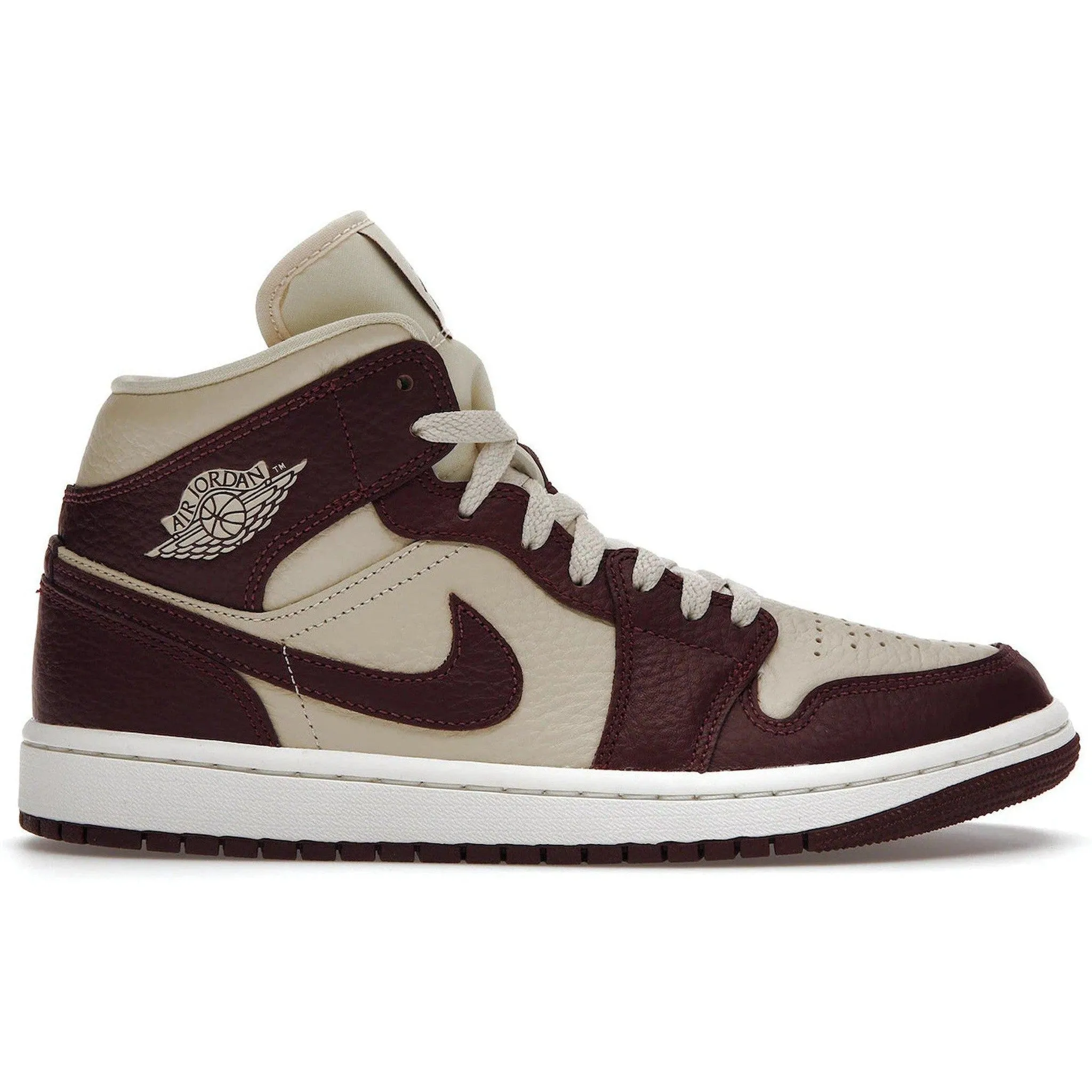 Jordan 1 Mid SE Split Beach Cherrywood Red (W) Home Wear Urban Travel