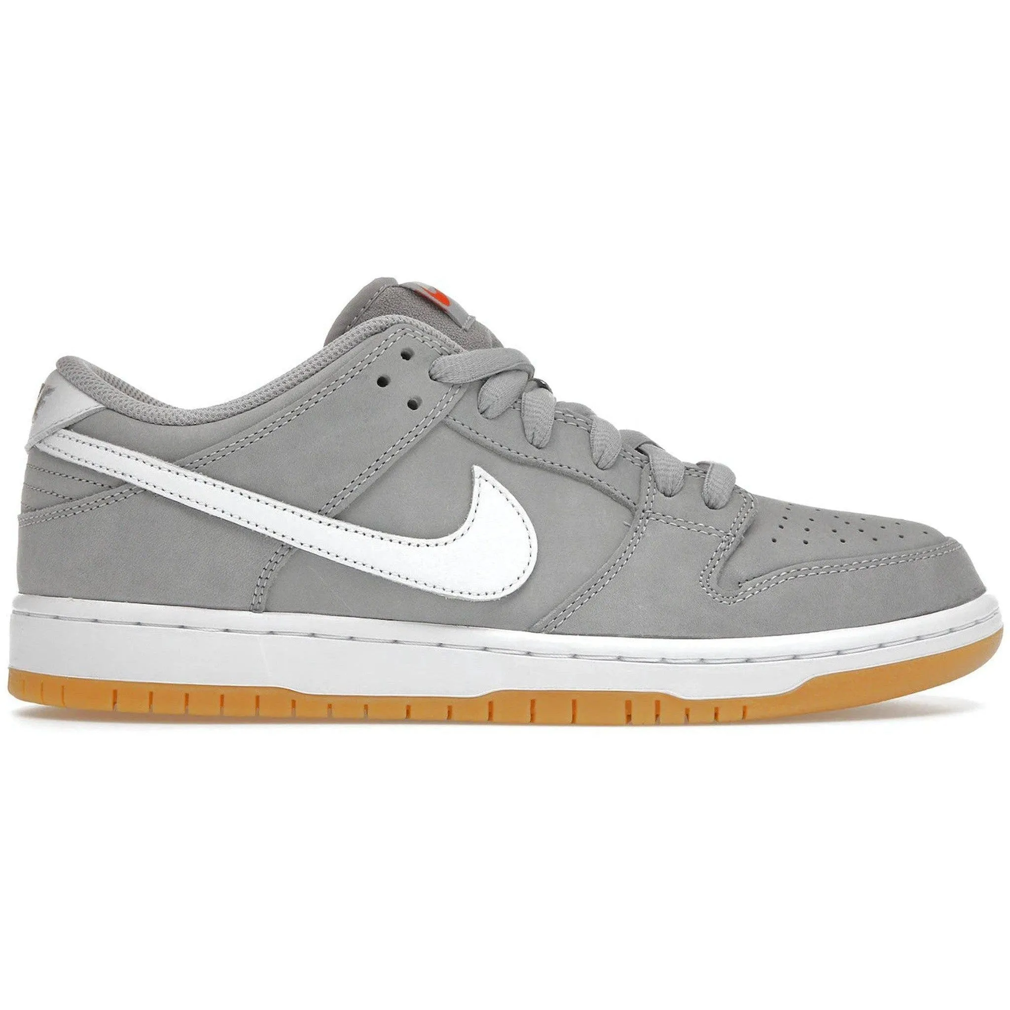 Dodge Step Nike SB Dunk Low Pro ISO Orange Label Wolf Grey Gum