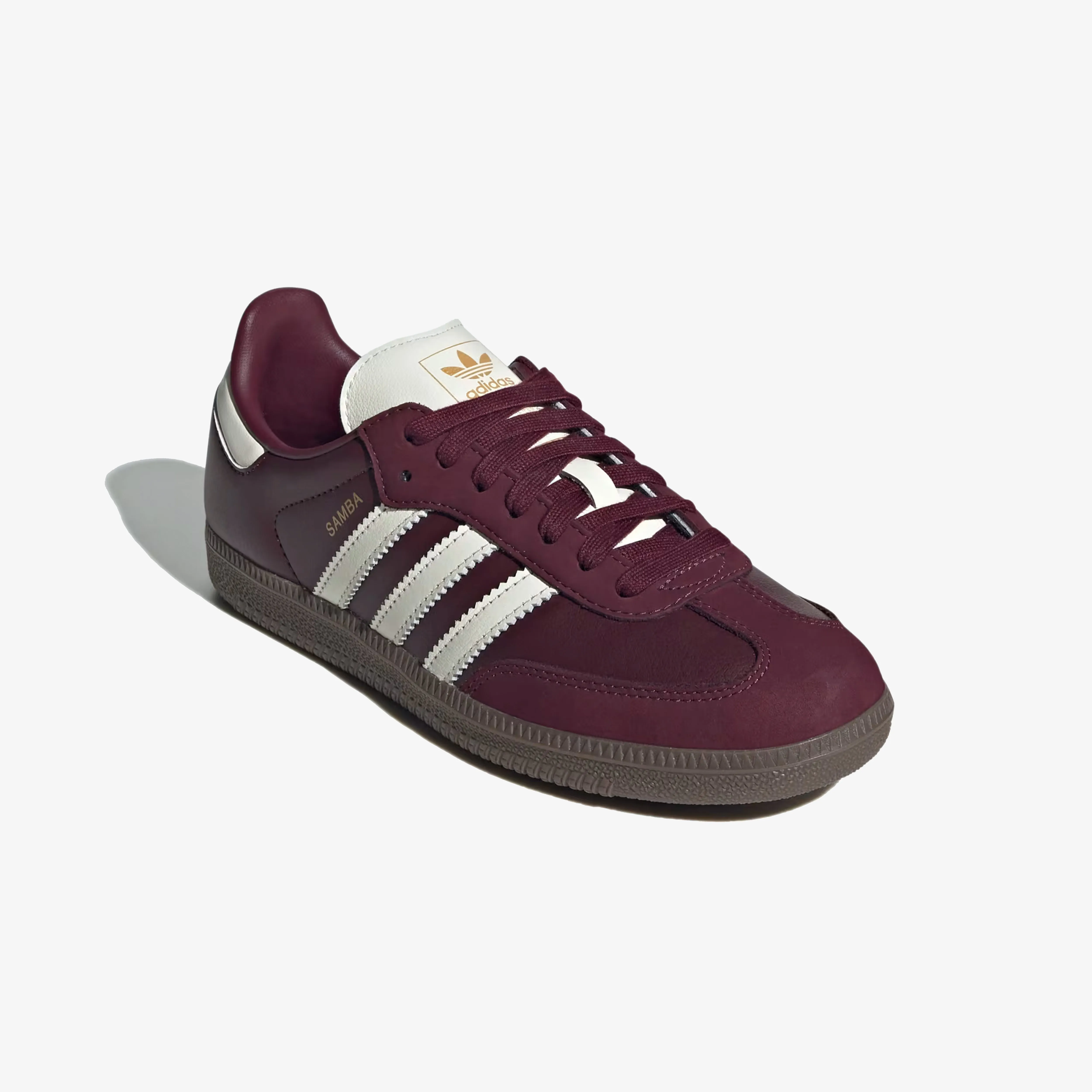 ADIDAS ORIGINALS | SAMBA OG { MAROON/OFF WHITE/GUM Long Standing