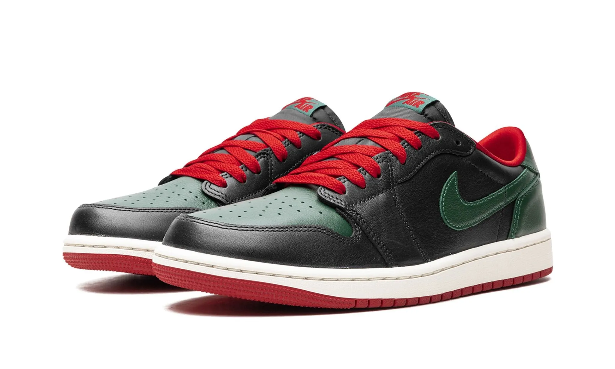 Wmns Air Jordan 1 Retro Low OG 'Black Gorge Green' soft pastel