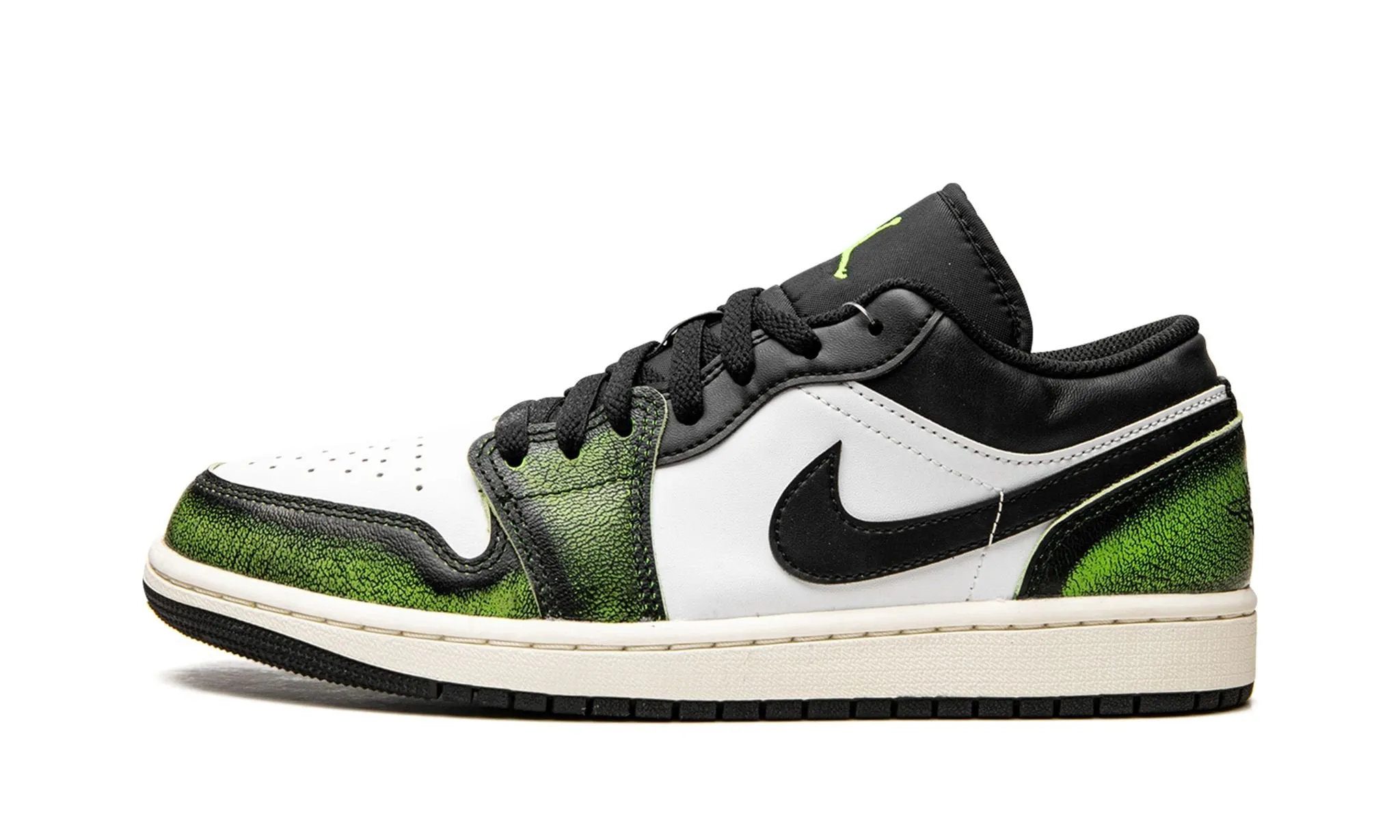 Air Jordan 1 Low SE GS WearAway  Electric Green Mom Fit