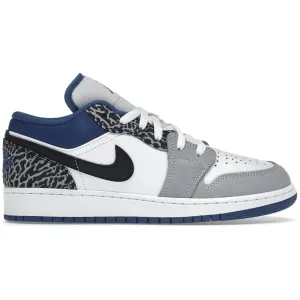 Jordan 1 Low SE True Blue (GS) Timeless Accent