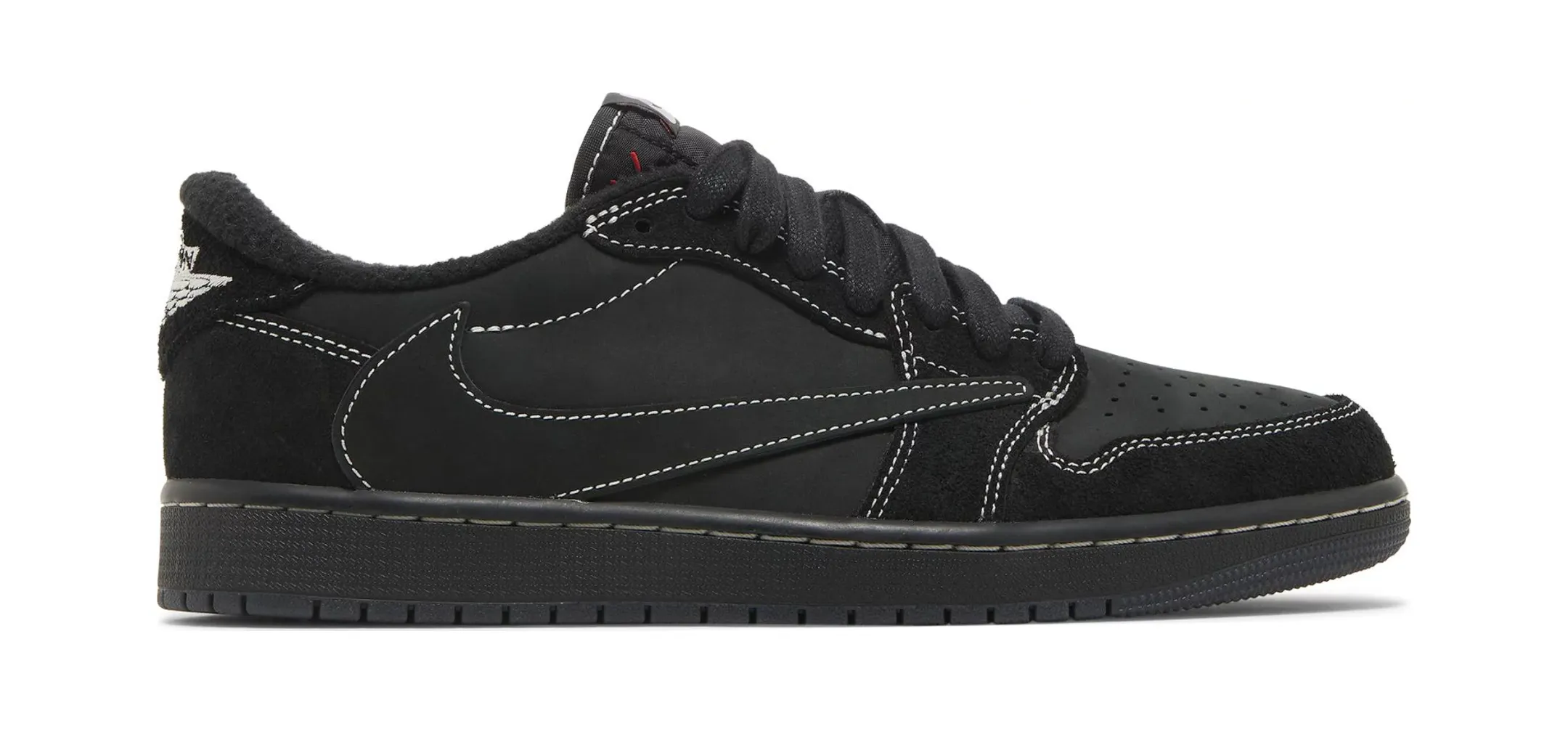 Lunch Walk Reinforced toe JORDAN 1 RETRO LOW OG SP TRAVIS SCOTT BLACK PHANTOM
