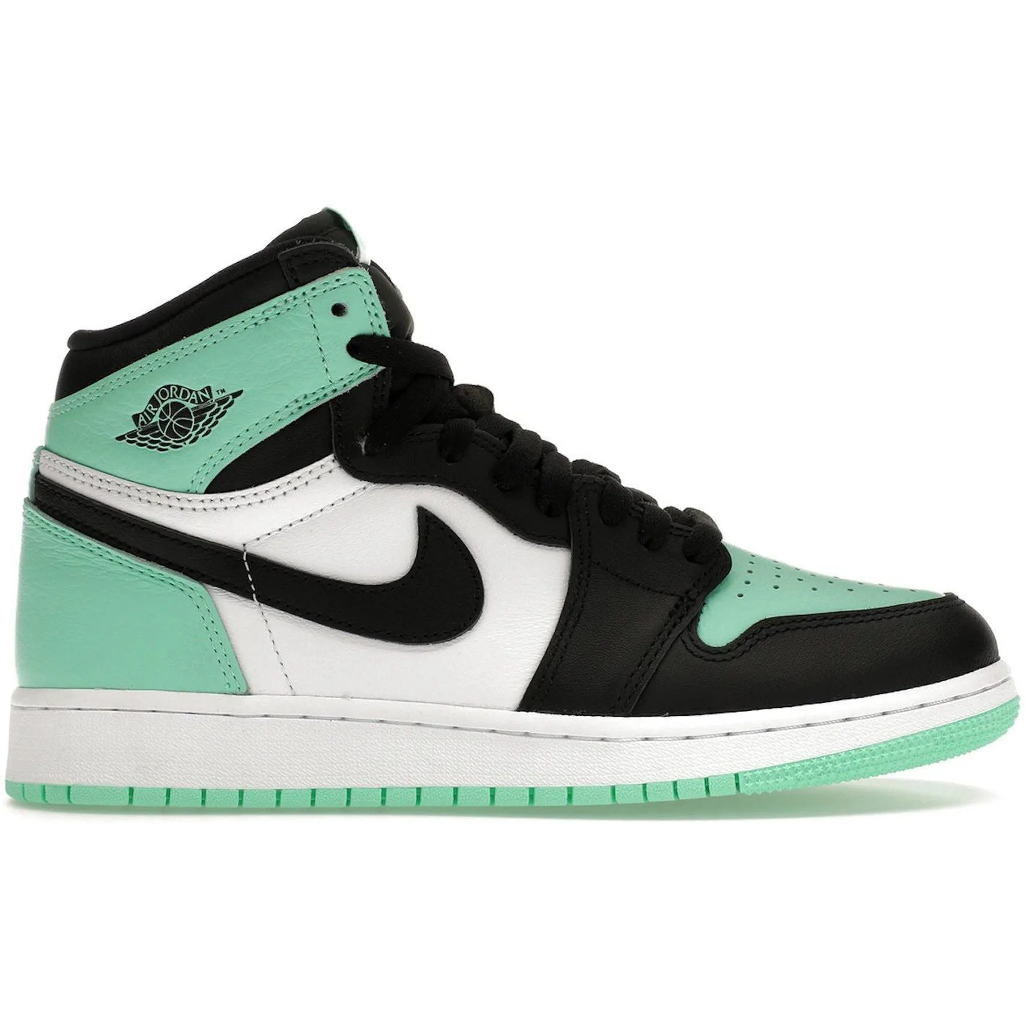 Synthetic   material Jordan 1 Retro High OG Green Glow (GS)
