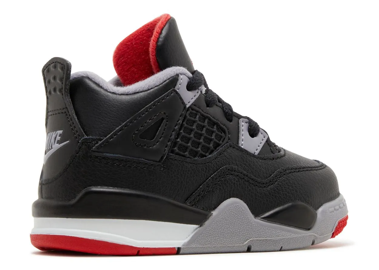Air Jordan 4 Retro Bred Reimagined (TD) Slim Design