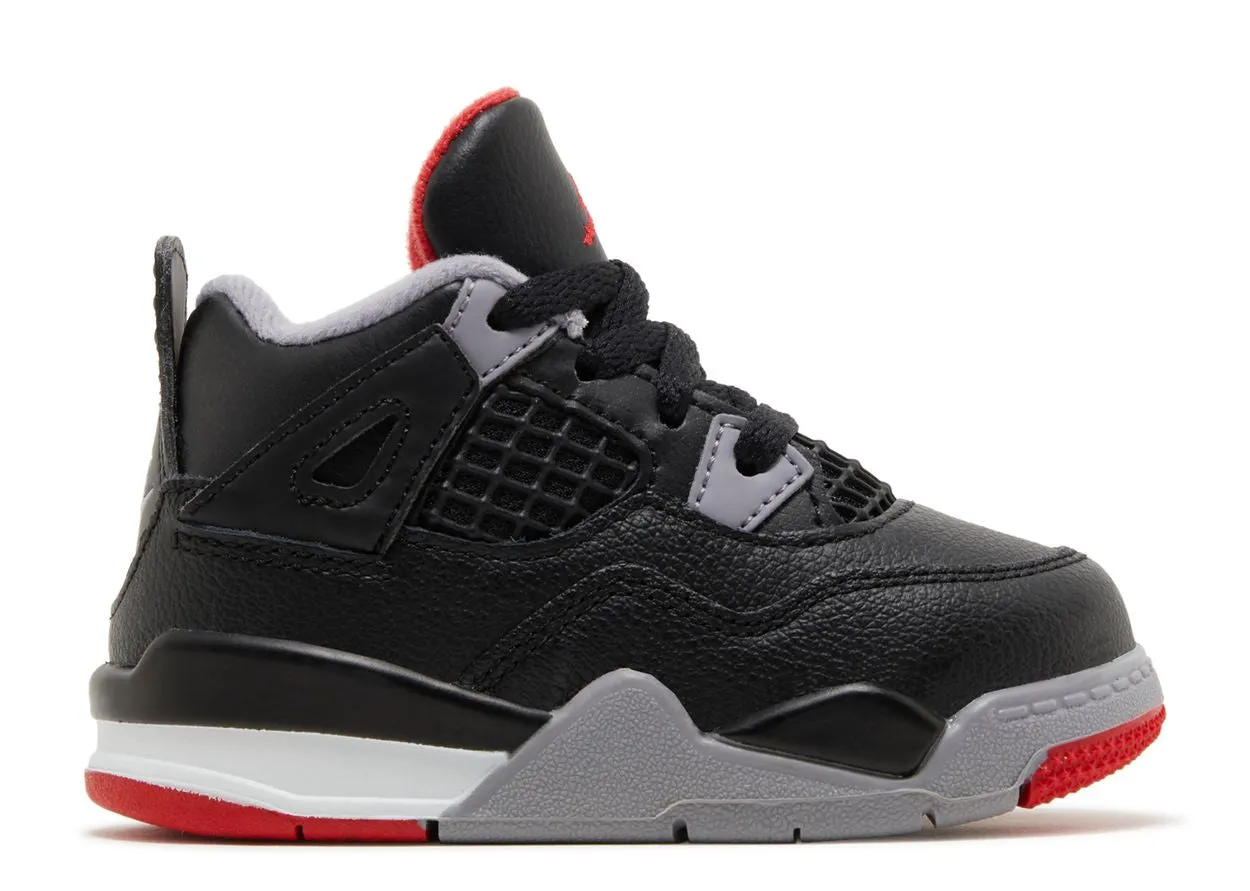Tunnel Walk Stretchable Upper Air Jordan 4 Retro Bred Reimagined (TD)