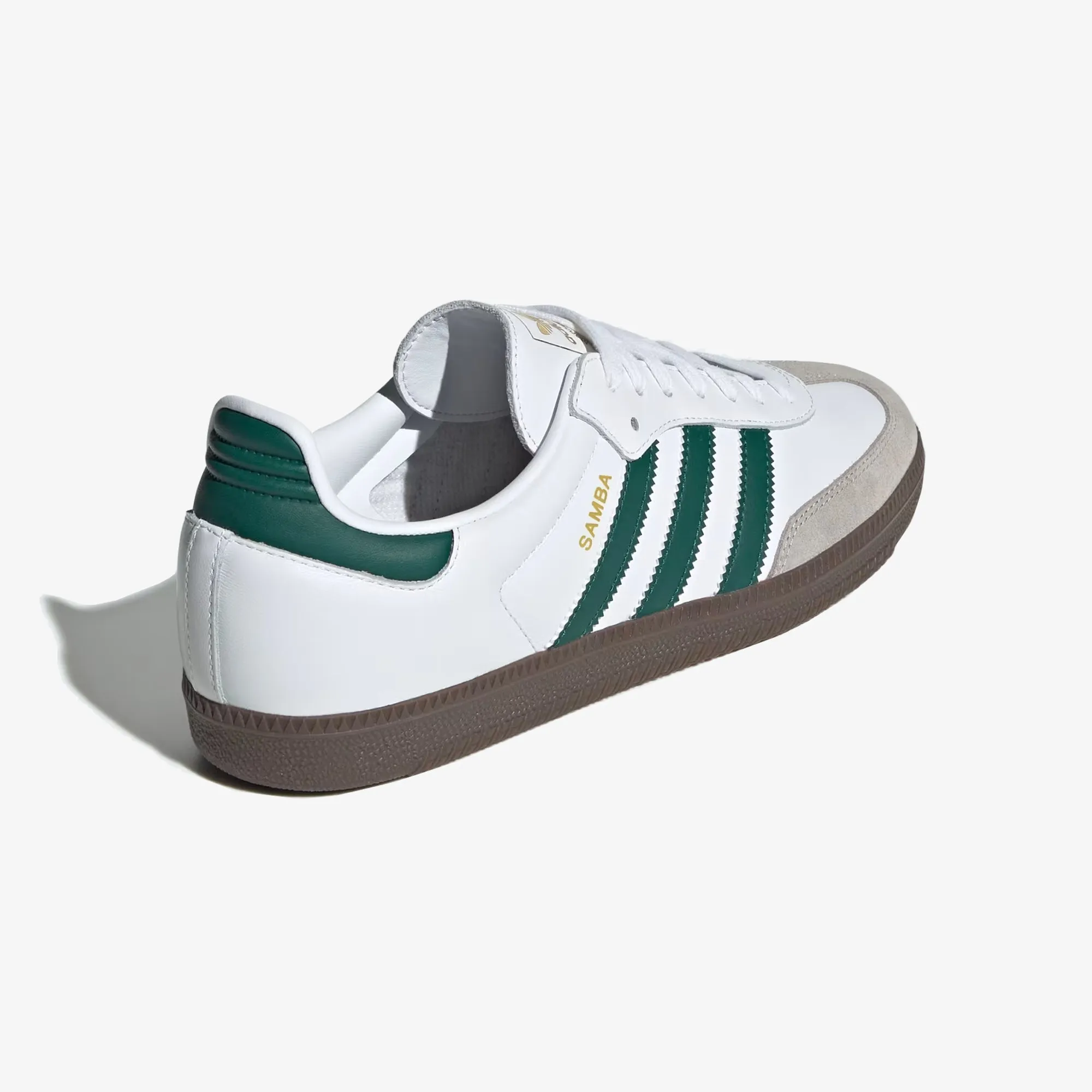 ADIDAS ORIGINALS | SAMBA OG { CLOUD WHITE/GREEN/CLEAR GRANITE Kick Hike