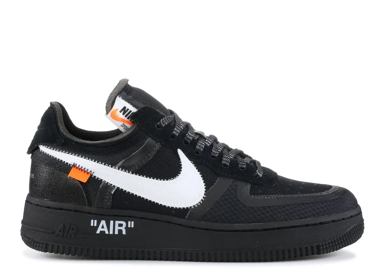 Nike Air Force 1 Low Off-White Black White Adjustable Fit Smooth Entry