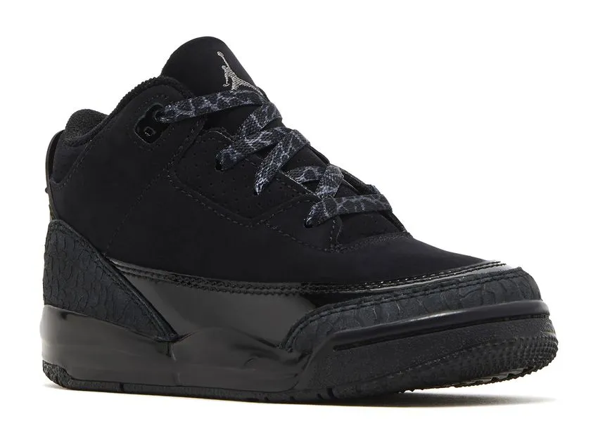 youth trend Air Jordan 3 Retro Black Cat (TD)