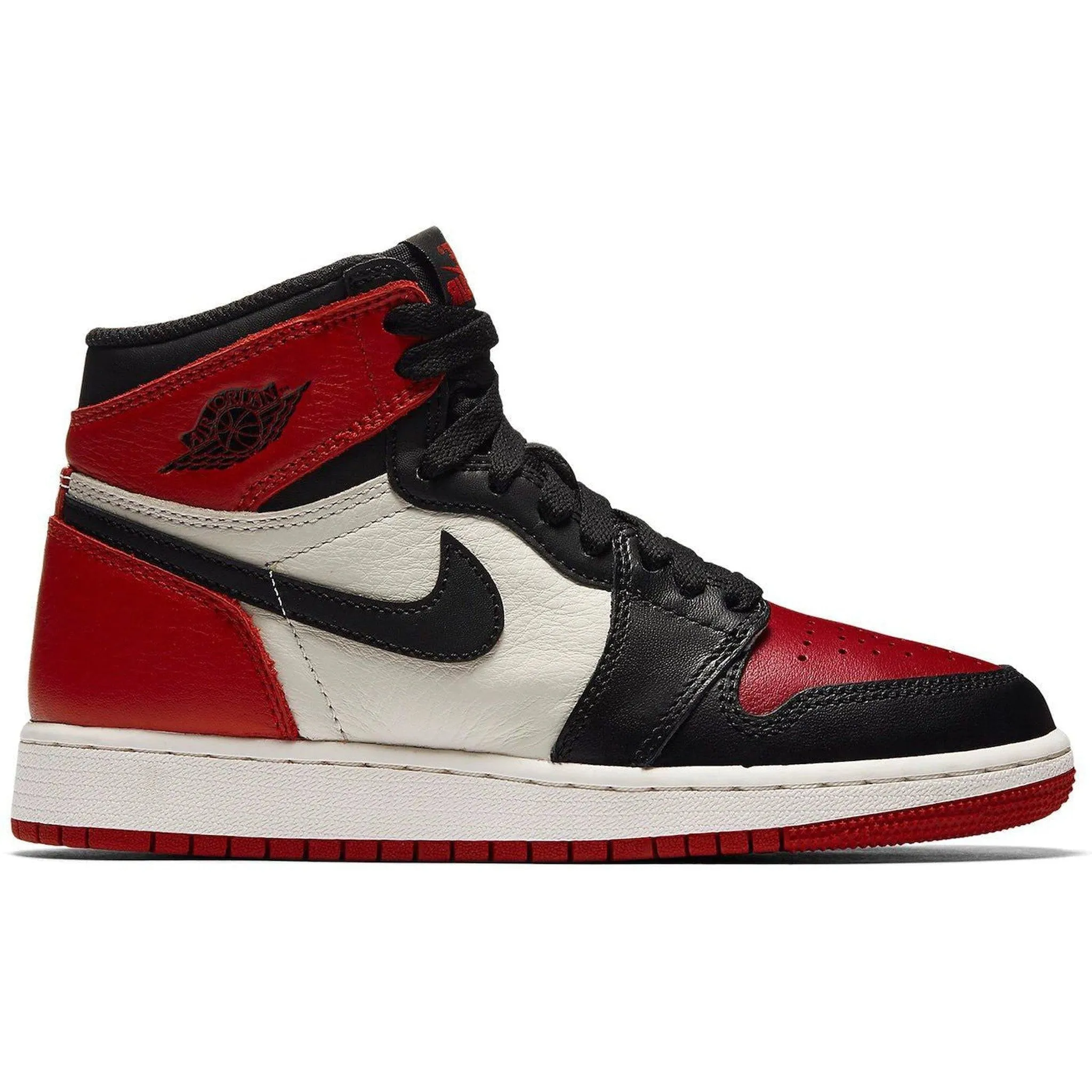 Jordan 1 Retro High Bred Toe (GS) Comfortable Arch Cushion Stay Cool