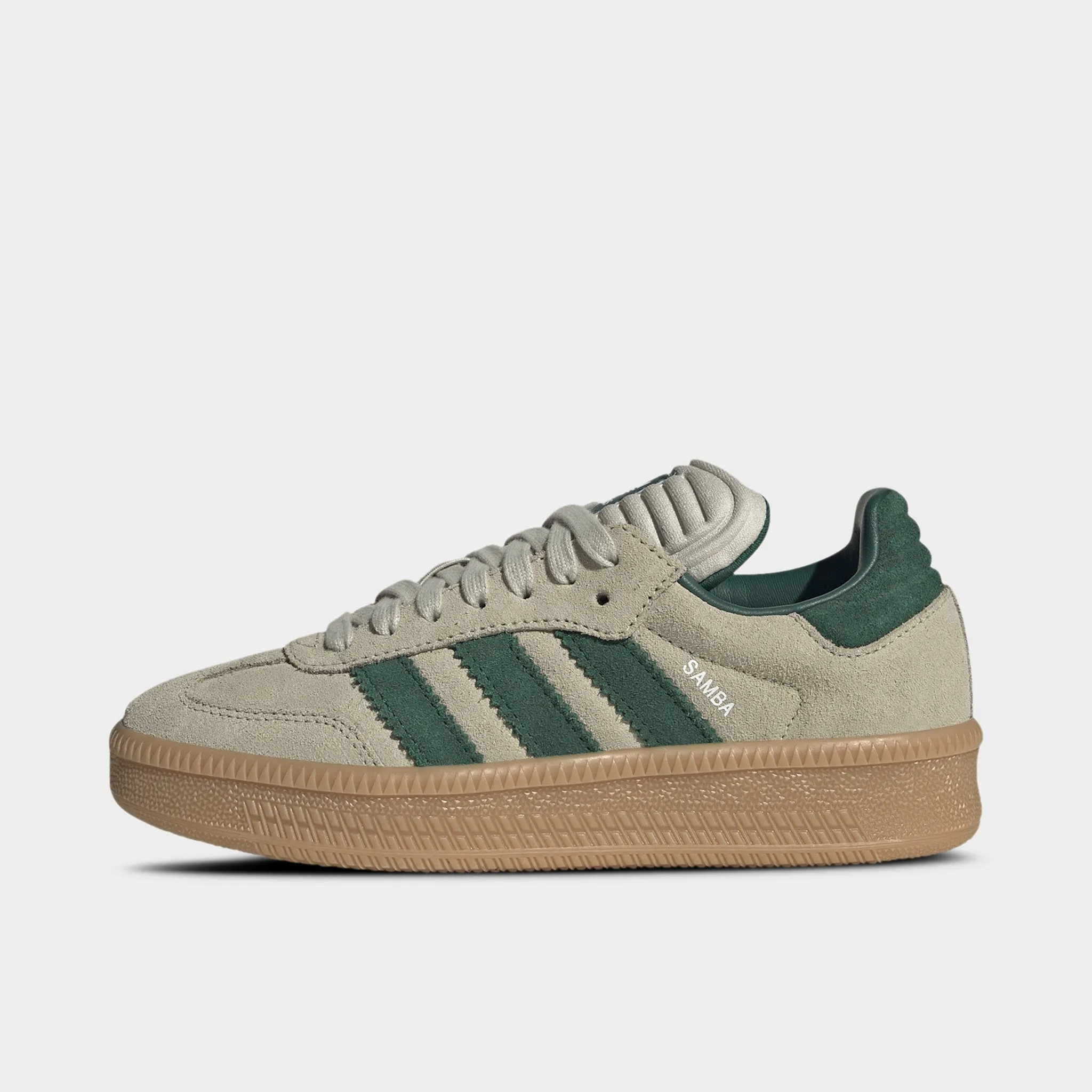 adidas Juniors' Samba XLG Tan / Green Versatile Korean Trend