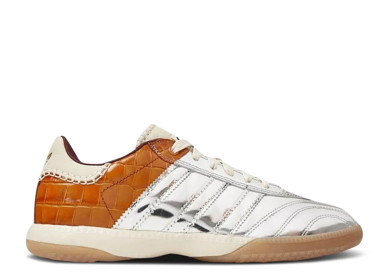 Adidas Samba Millennium Wales Bonner Silver Metallic Yellow Croc Antistatic Clean Finish
