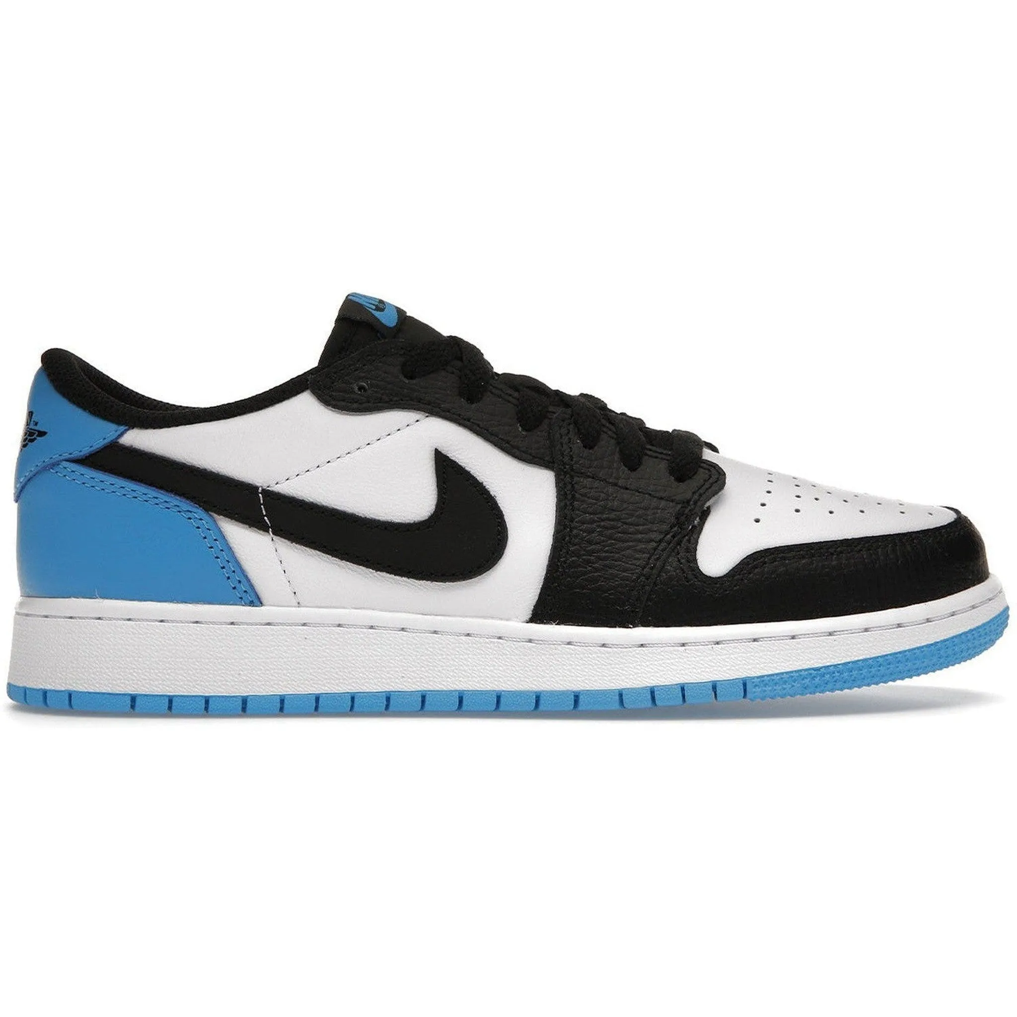 Jordan 1 Retro Low OG Black Dark Powder Blue (GS) Picnic Mood