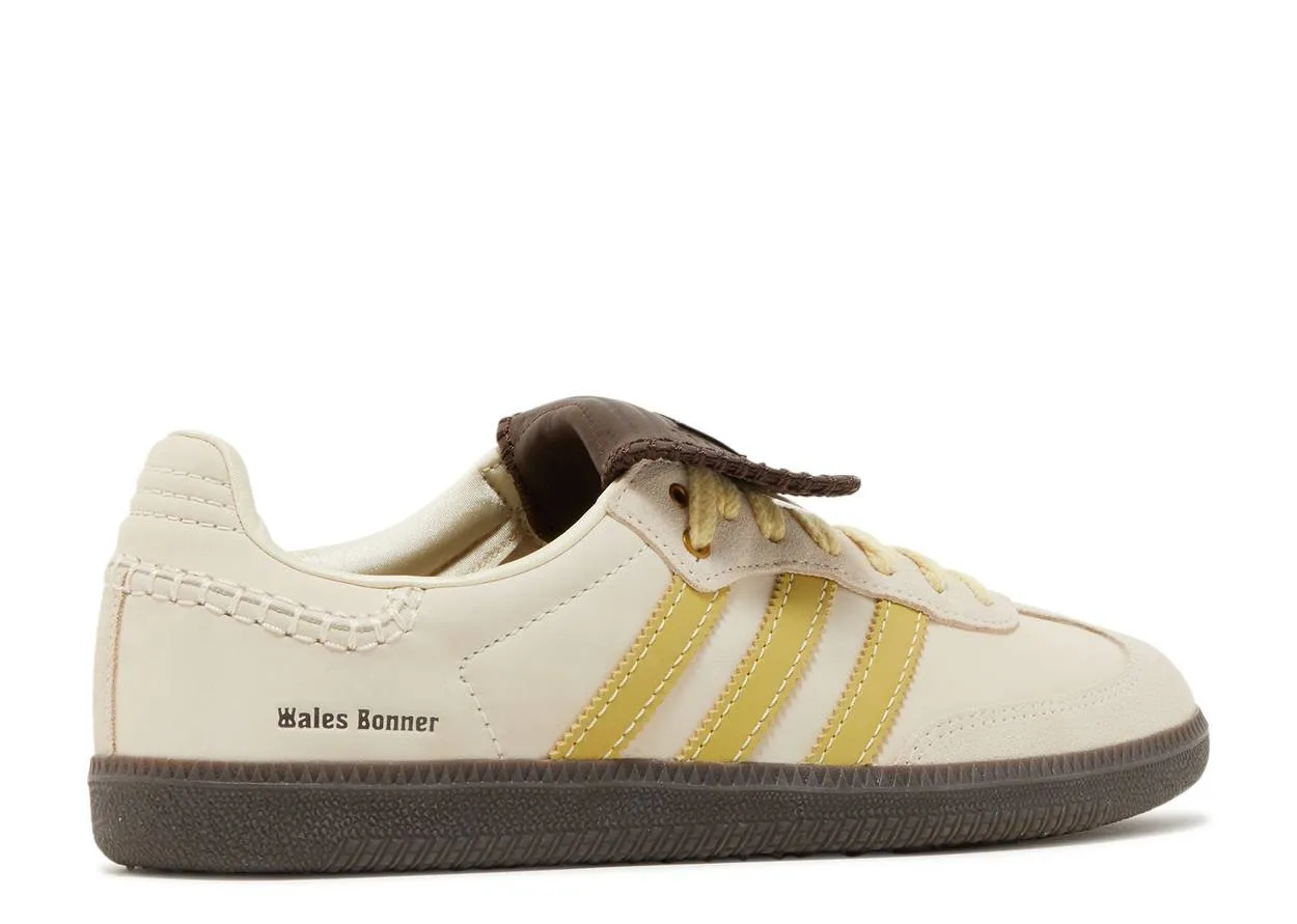 Adidas Samba Nylon Wales Bonner Ecru Tint Yellow light texture Flat Finish