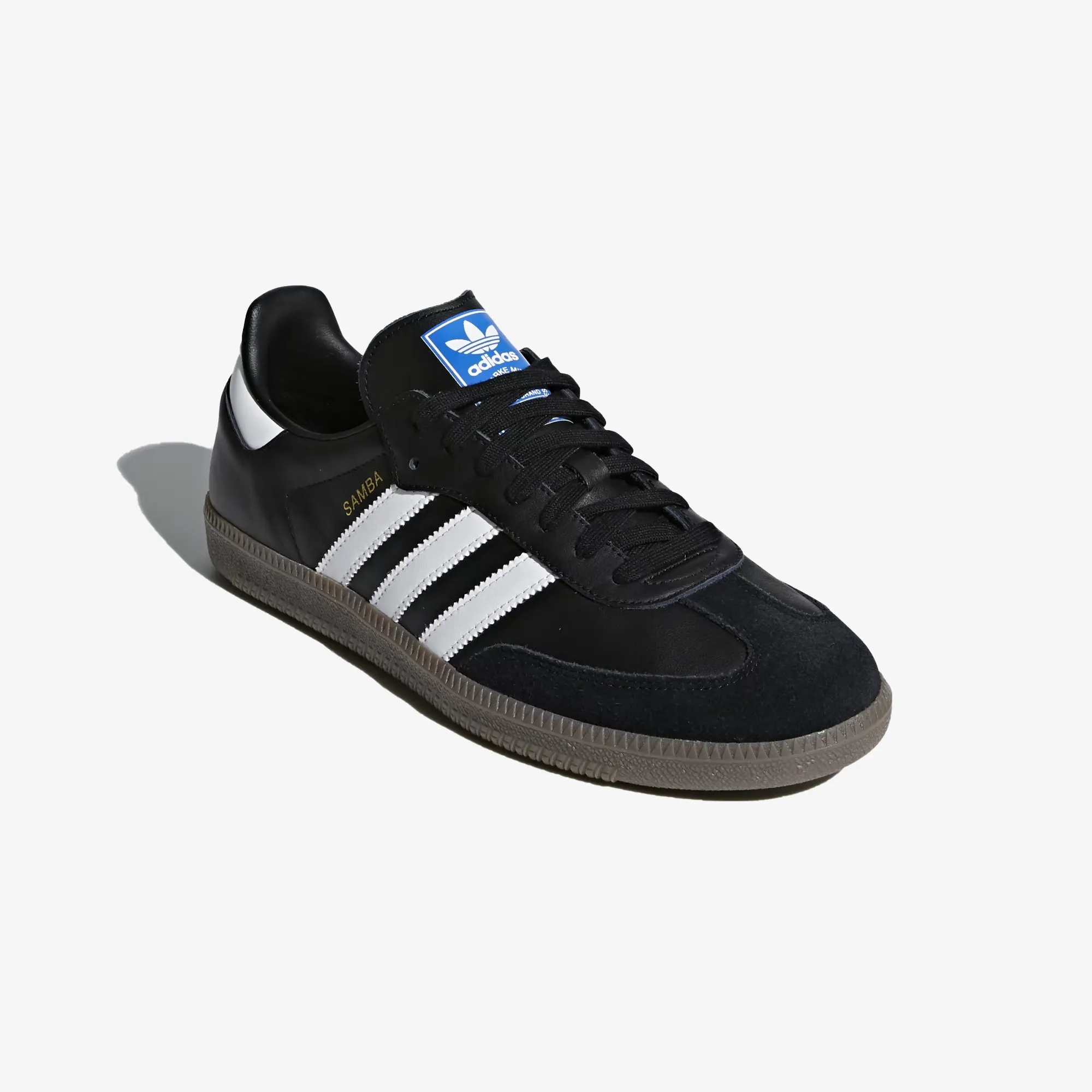 Soft Sole Shoes Smooth Feel Adidas Originals | SAMBA OG  { CORE BLACK/CLOUD WHITE/GUM