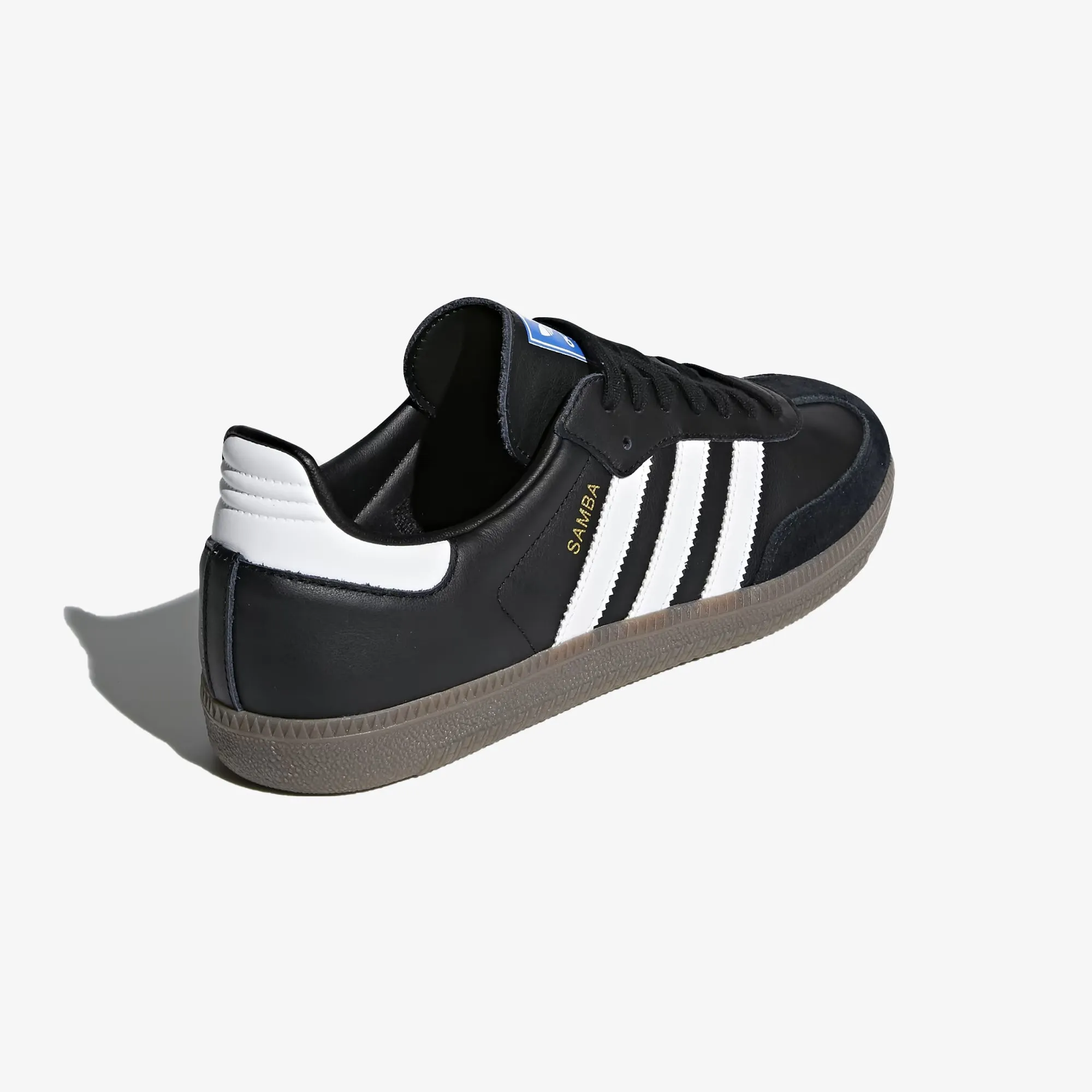 Adidas Originals | SAMBA OG  { CORE BLACK/CLOUD WHITE/GUM Thin Sole