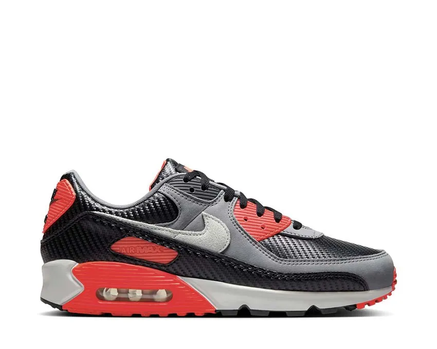 Nike Air Max 90 Premium "Carbon Fiber Infrared" Flexible Motion Fashionable