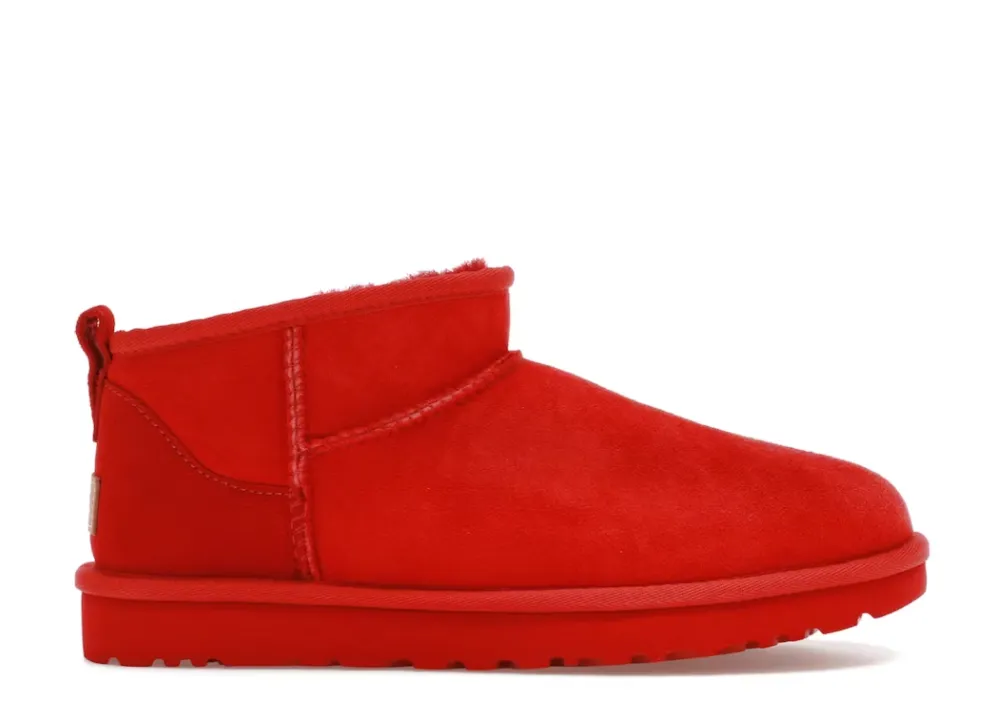 Summer Vibe Water   Resistant UGG Classic Ultra Mini Boot Samba Red