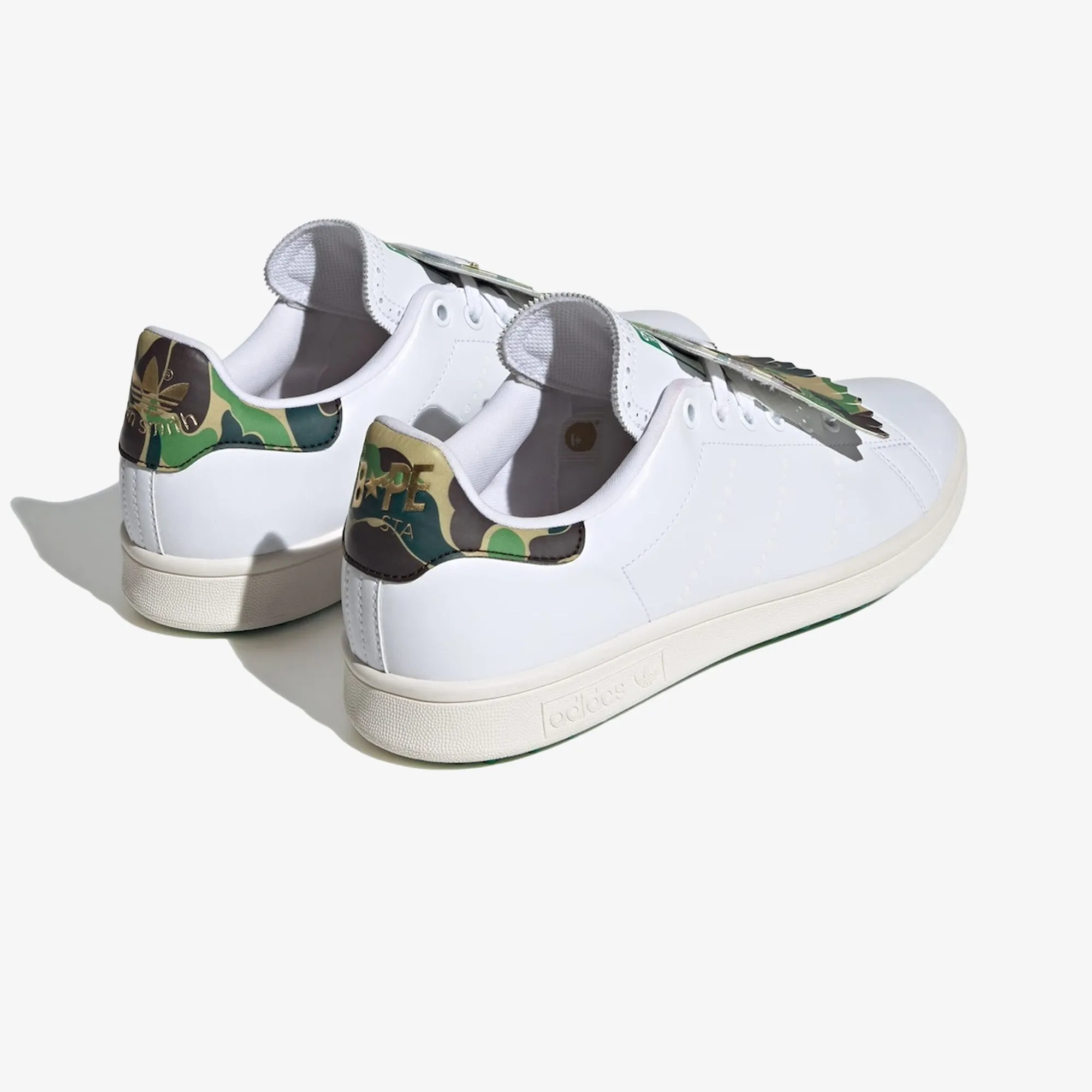 Goal Step Adidas Originals | X BAPE STAN SMITH GOLF { CLOUD WHITE/GREEN