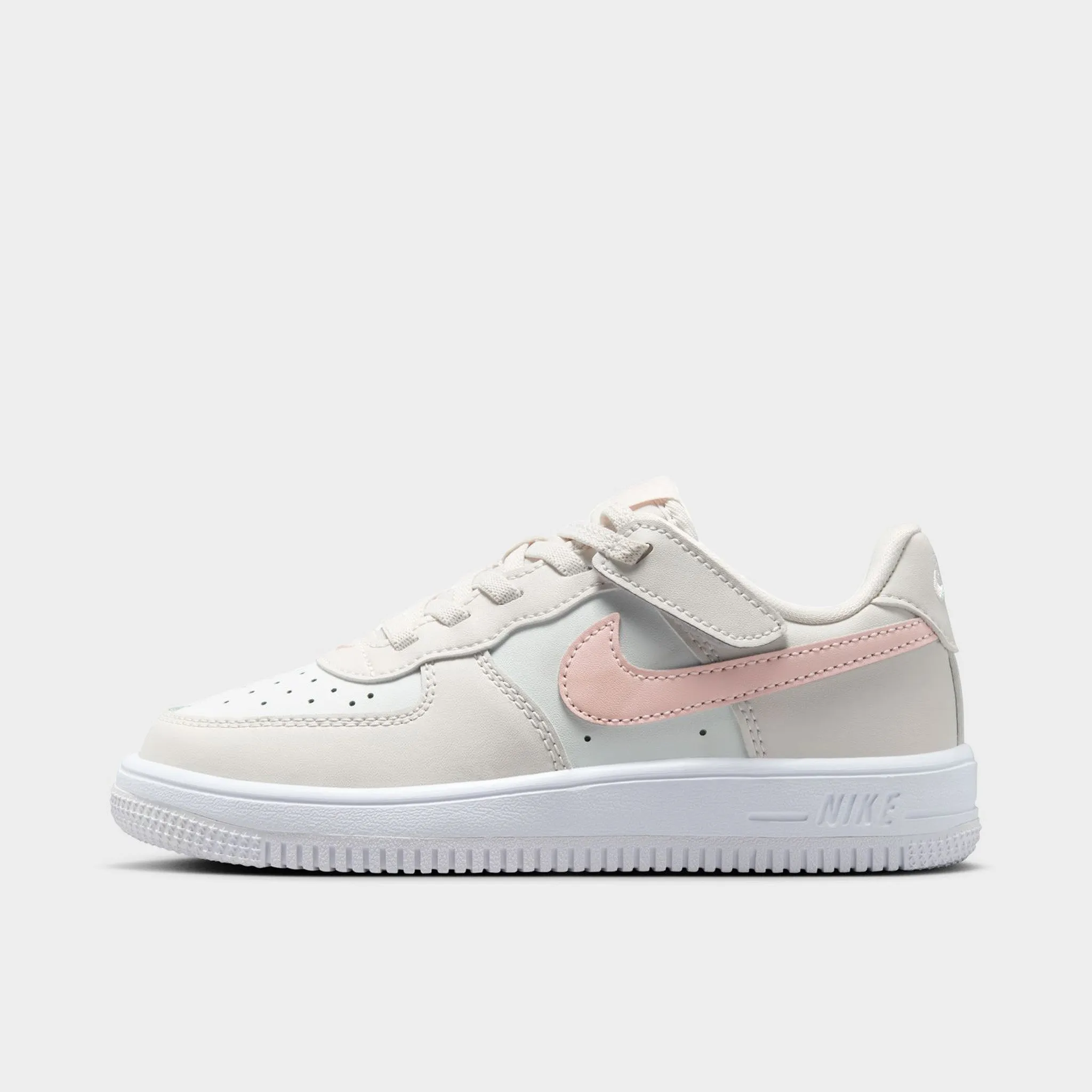 Print Fun Ultra Breathable Nike Air Force 1 Low EasyOn PS Phantom / Echo Pink - Summit White