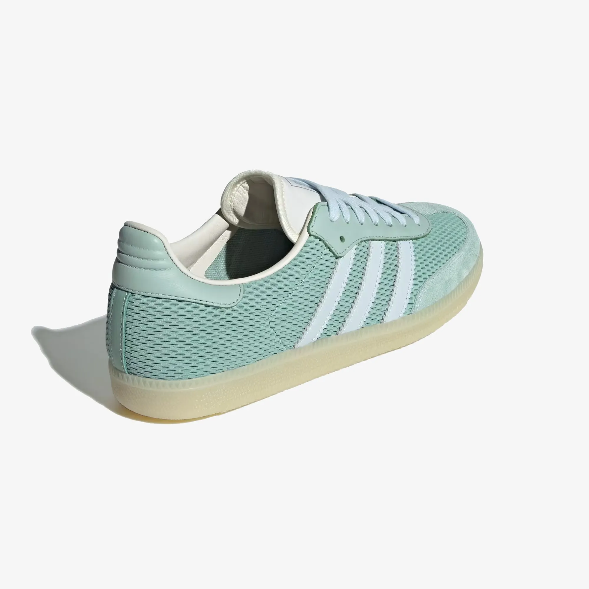 ADIDAS ORIGINALS | SAMBA OG { HAZY GREEN/SKY TINT/OFF WHITE Stable Motion
