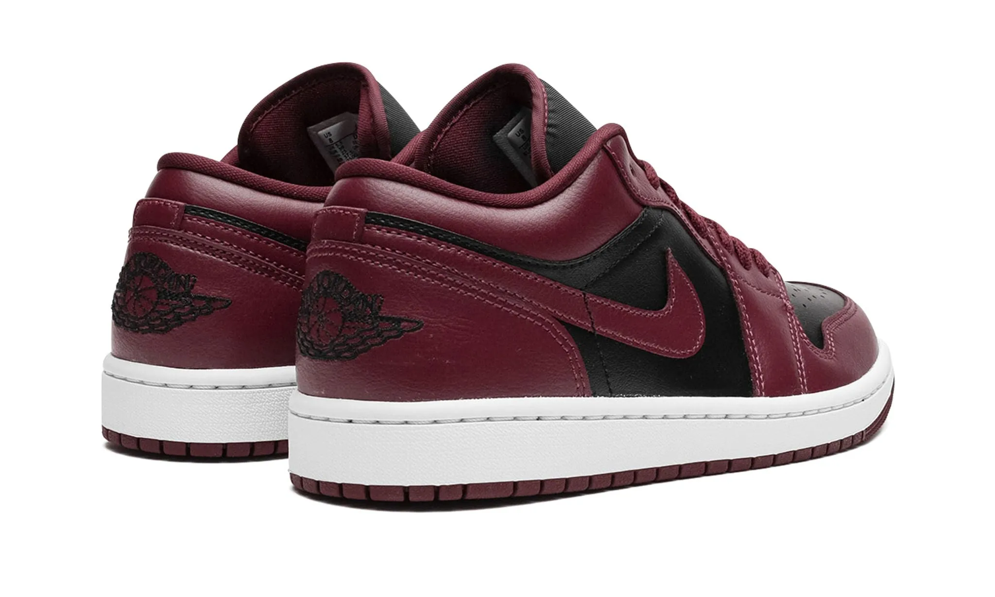 Snow Warm Air Jordan 1 Low Cherrywood Red / Dark Beetroot