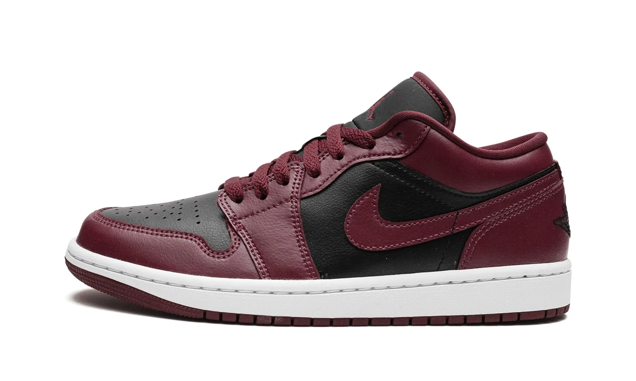 Air Jordan 1 Low Cherrywood Red / Dark Beetroot Leather Upper