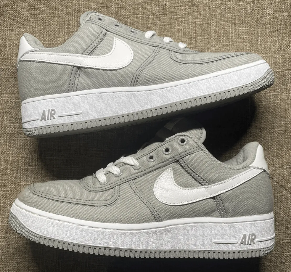 Nike Air Force 1 Canvas Grey (2003) Cushioned heel